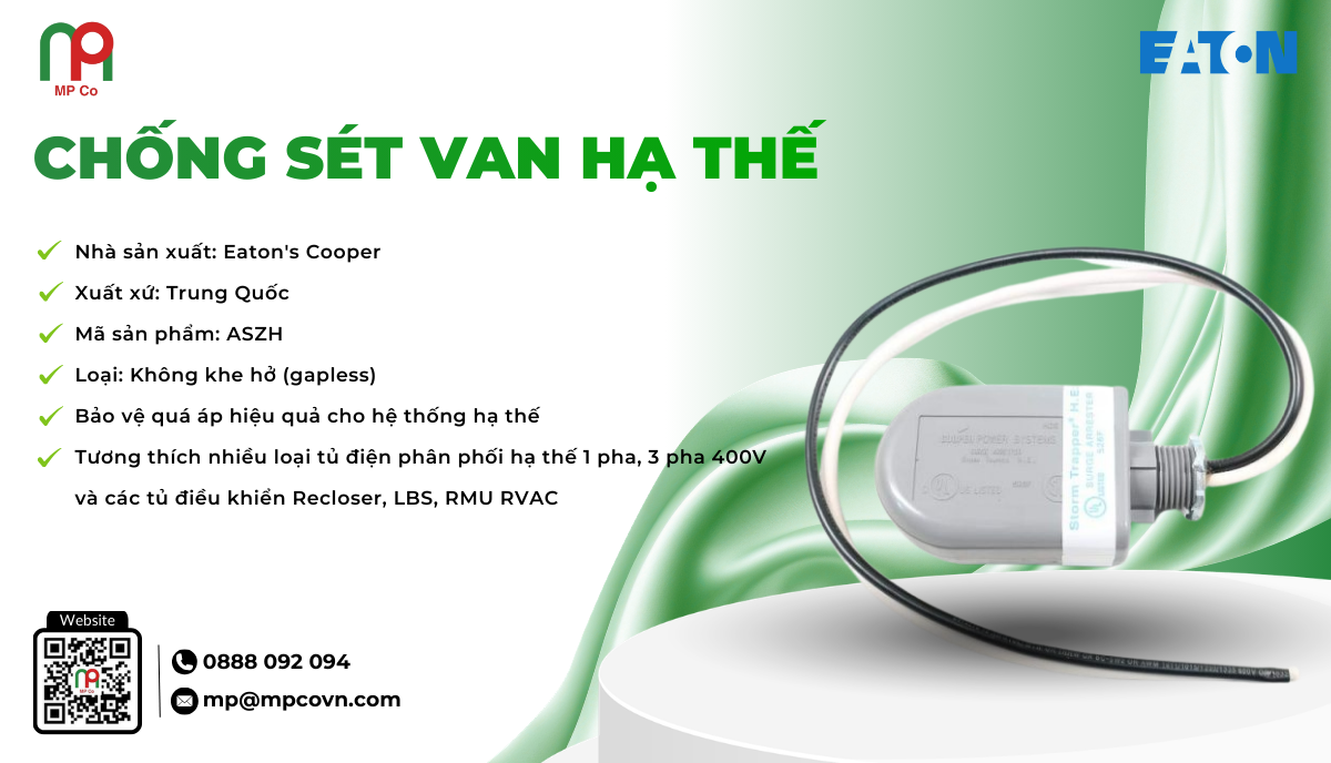 Thông số kỹ thuật ấn tượng của chống sét van hạ thế