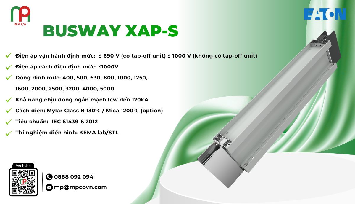 Thông Số Kỹ Thuật Busway XAP-S | Thiết Bị Điện Nhẹ | Mỹ Phương