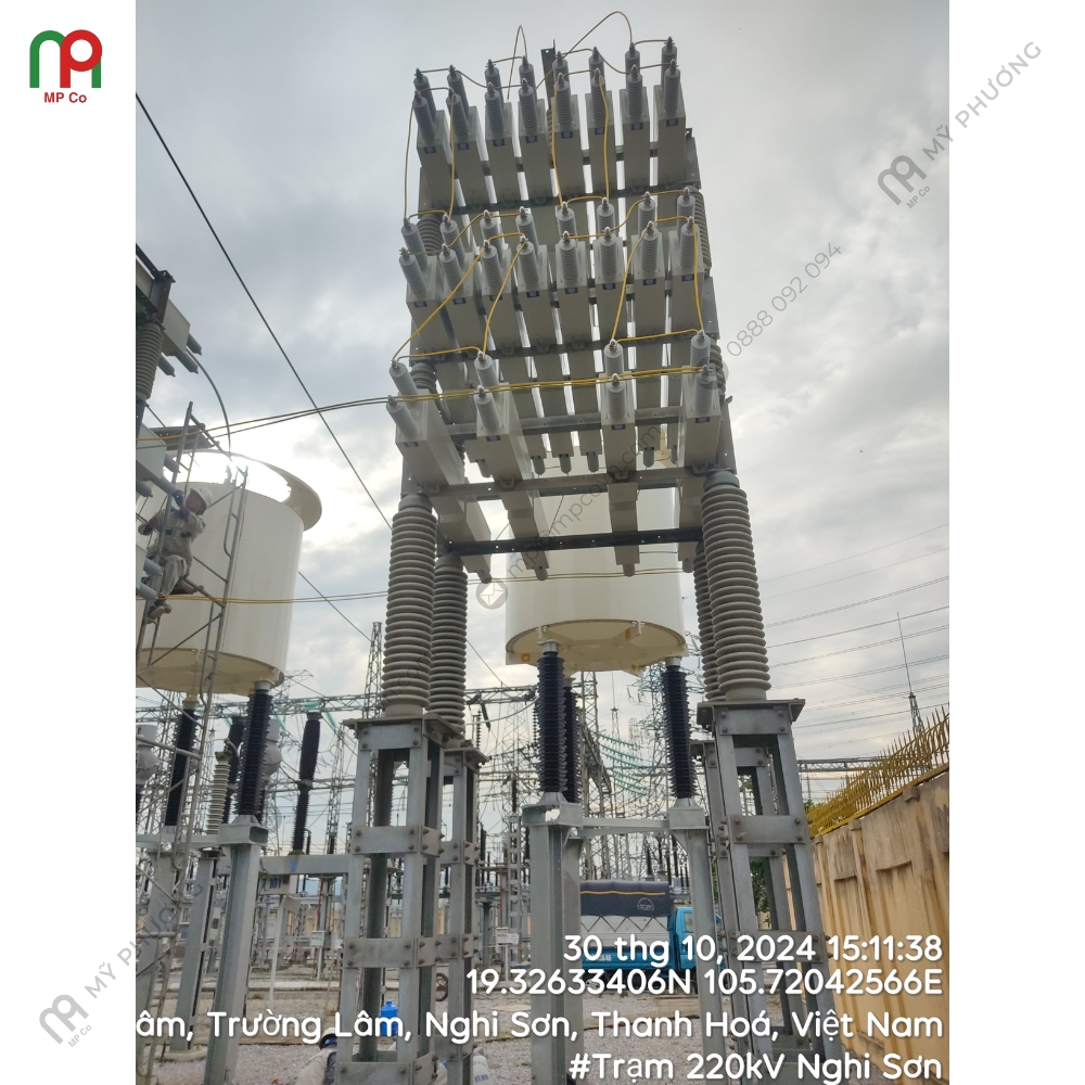 Đóng Điện Giàn Tụ Bù 110KV, 50MVAR Tại Trạm Biến Áp 220KV Nghi Sơn | Mỹ Phương 01