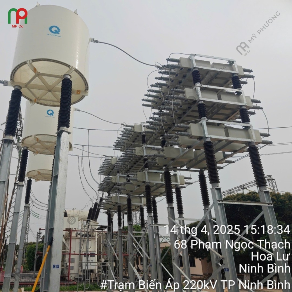 Dự Án Đóng Điện Giàn Tụ Bù 110KV, 50MVAR Tại Trạm Biến Áp 220KV Ninh Bình | Mỹ Phương