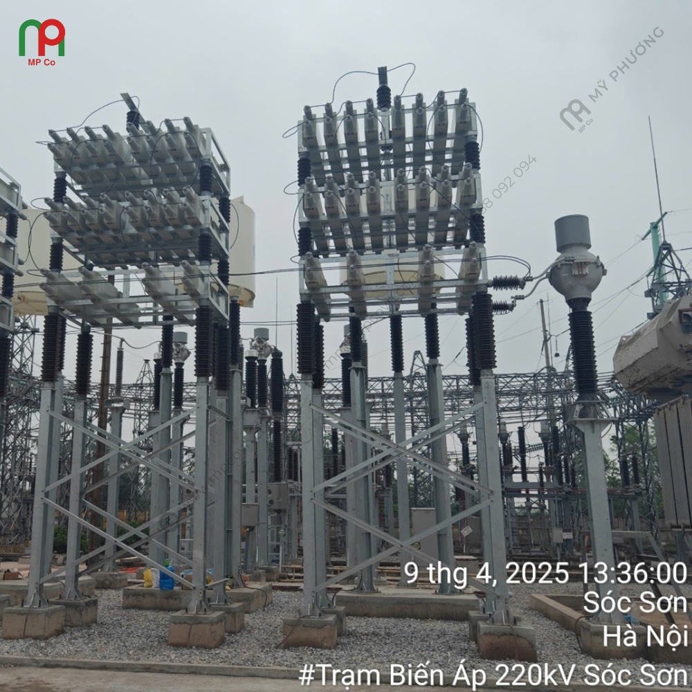 Dự Án Đóng Điện Giàn Tụ Bù 110KV, 50MVAR Tại Trạm Biến Áp 220KV Sóc Sơn | Mỹ Phương 01