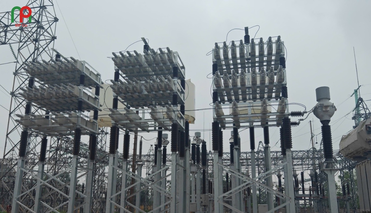 Dự Án Đóng Điện Giàn Tụ Bù 110KV, 50MVAR Tại Trạm Biến Áp 220KV Sóc Sơn | Mỹ Phương 03