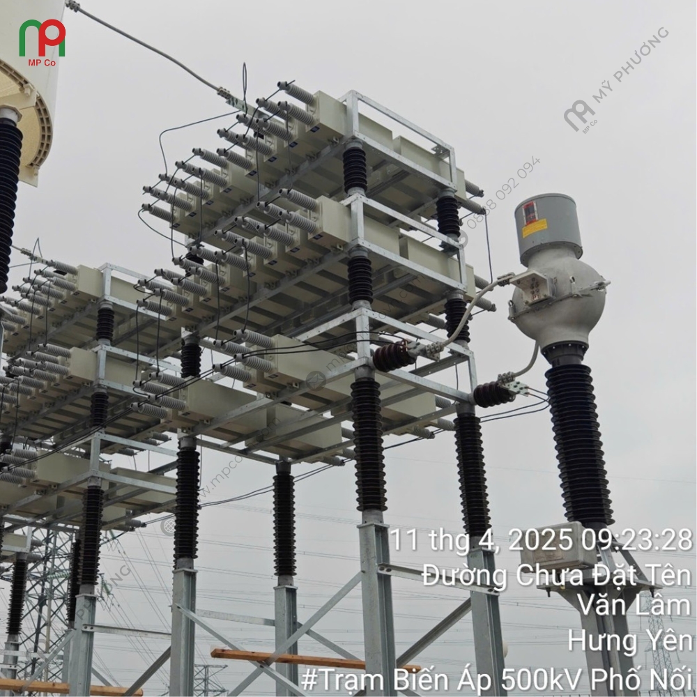 Dự Án Đóng Điện Giàn Tụ Bù 110KV, 50MVAR Tại Trạm Biến Áp 500KV Phố Nối | Mỹ Phương 01