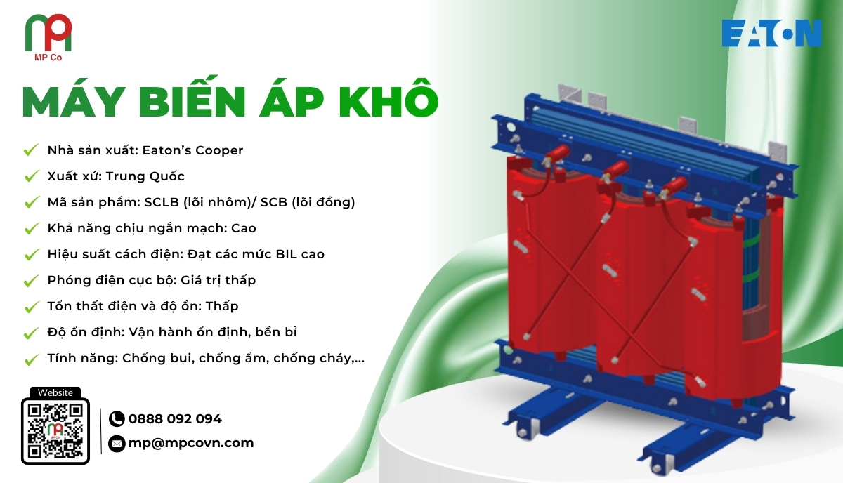 Khác với các dòng máy biến áp truyền thống sử dụng dầu cách điện, máy biến áp khô SCB/SCLB được thiết kế không sử dụng chất lỏng, loại bỏ hoàn toàn nguy cơ rò rỉ, cháy nổ và ô nhiễm môi trường.