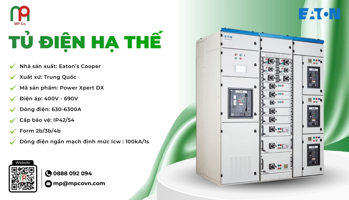 Tủ điện hạ thế được thiết kế để vận hành ổn định trong các hệ thống tải lớn và yêu cầu hiệu suất cao. Sản phẩm hỗ trợ dải dòng điện định mức từ 630A đến 6300A