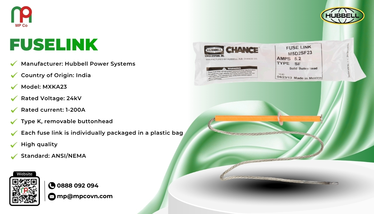 The fuse link is a critical component within medium-voltage fuse cutouts, serving to interrupt the circuit when the current exceeds allowable limits