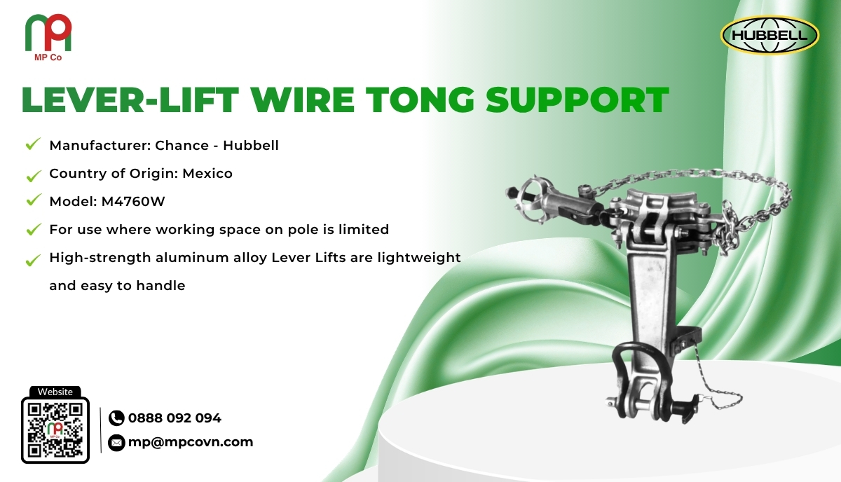 <em>Impressive Technical Specifications of the Lever-Lift Wire Tong Support </em>