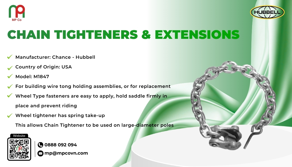 <em>Impressive Technical Specifications of Chain Tighteners &amp; Extensions </em>