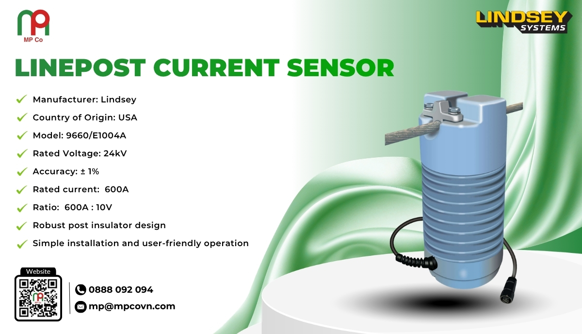 With a robust post insulator design and advanced sensing technology, the post insulator current sensors manufactured by Lindsey (USA) are the ideal solution for 24kV systems