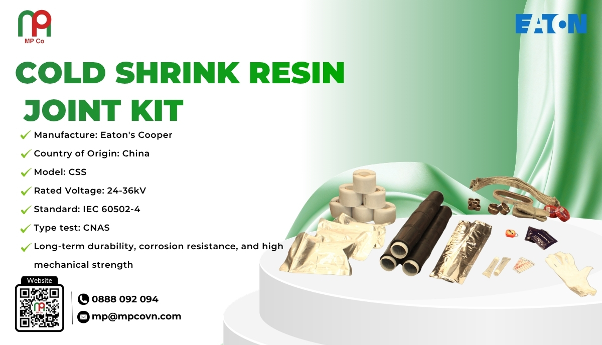 The Cold Shrink Resin-Injected Underground Cable Joint manufactured by Eaton’s Cooper is a specialized connection solution for medium-voltage underground cable systems, designed according to IEC 60502-4 standards and tested at CNAS-accredited laboratories.