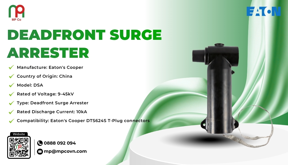 One of the most outstanding features of the Deadfront Surge Arrester is its powerful discharge capability with a nominal current of 10kA.