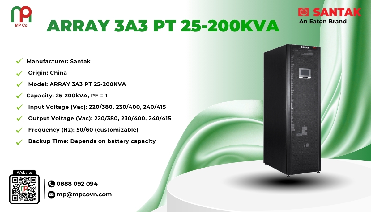 UPS Santak Array 3A3 PT 25-200kVA