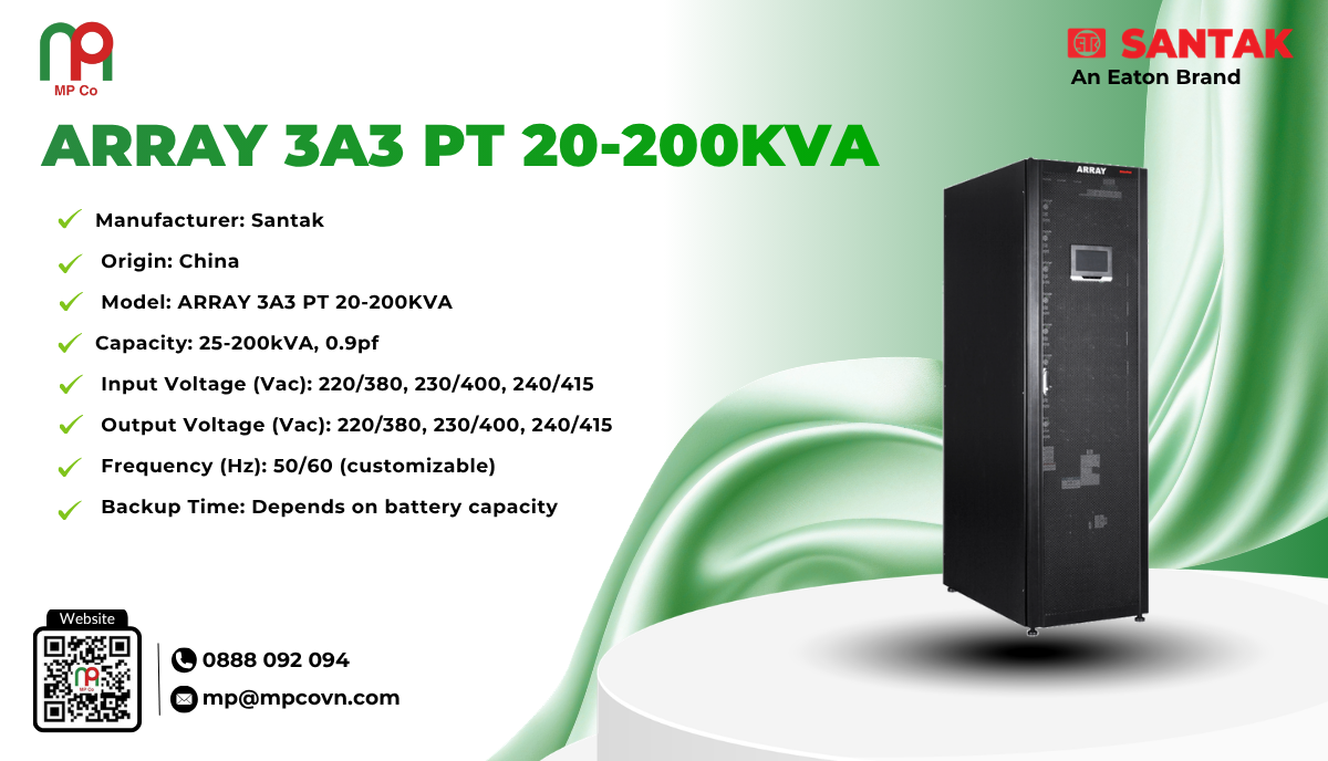 UPS Santak Array 3A3 PT 20-200kVA