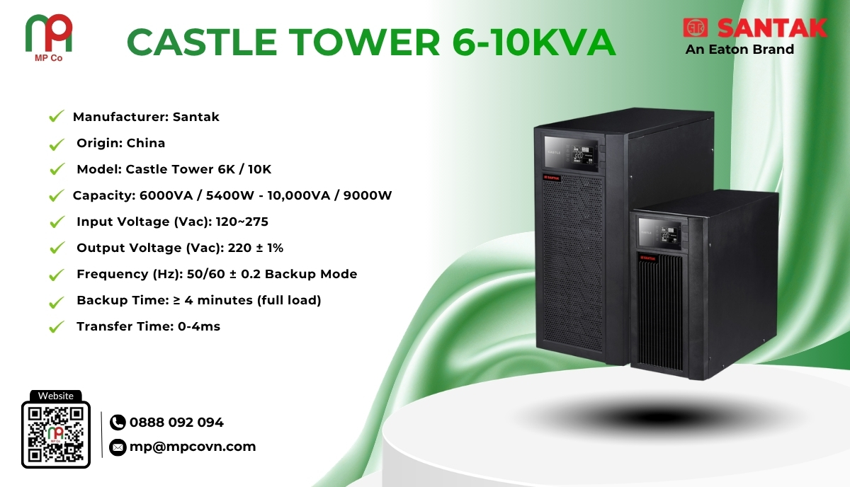 UPS Santak Castle Tower 6-10kVA