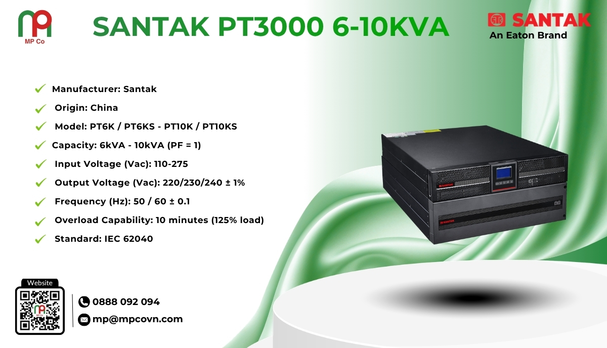 UPS Santak PT3000 6-10kVA