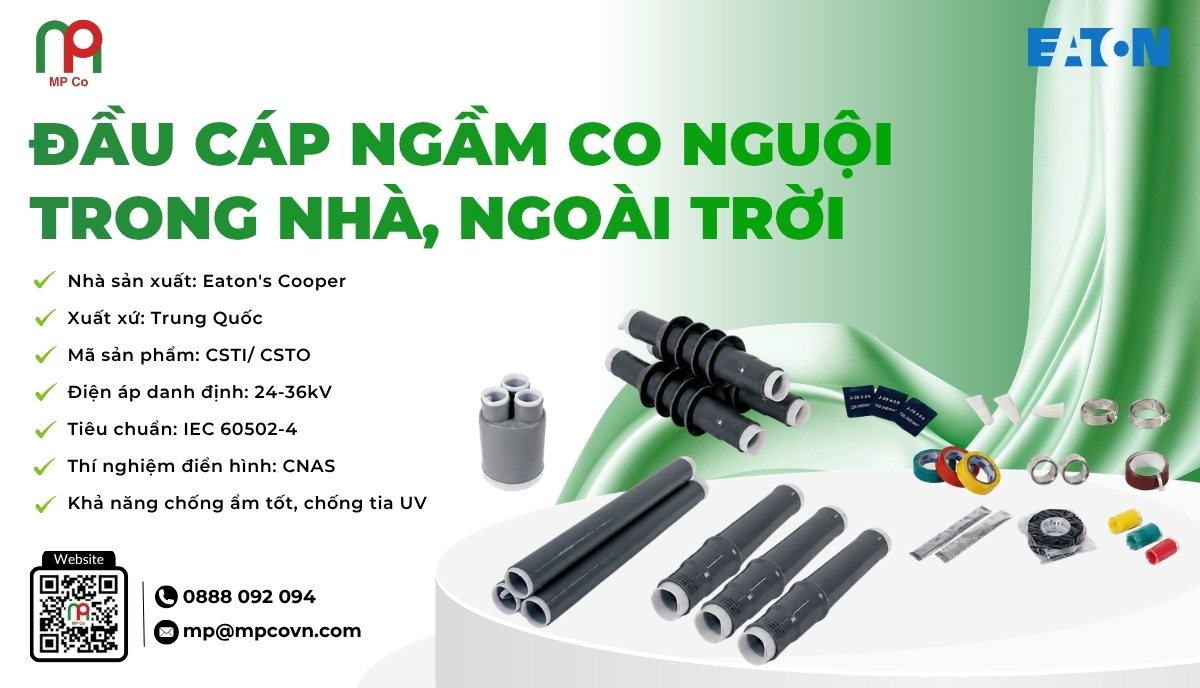Đầu cáp ngầm co nguội trong nhà [CSTI] / Ngoài trời [CSTO] là thiết bị chuyên dùng để nối và bảo vệ đầu cáp điện trong các hệ thống cáp ngầm có điện áp cao lên đến 36kV.