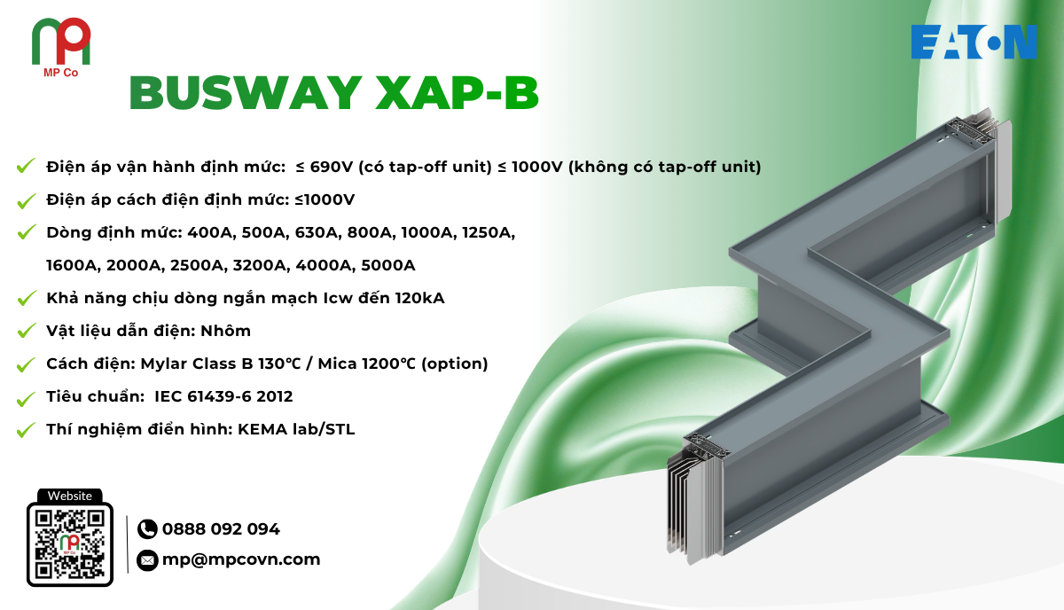 Thông Số Kỹ Thuật Busway XAP-B | Thiết Bị Điện Nhẹ | Mỹ Phương