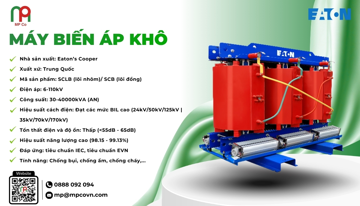 Thông Số Kỹ Thuật Máy Biến Áp Khô Eaton | Mỹ Phương
