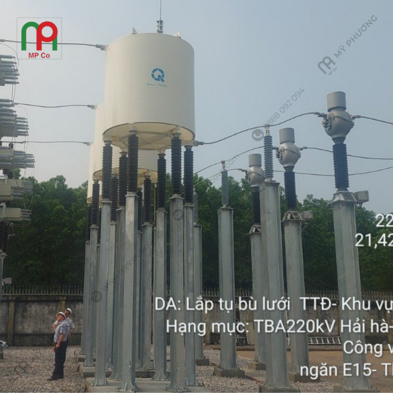 Dự Án Đóng Điện Giàn Tụ Bù 110KV, 50MVAR Tại Trạm Biến Áp 220KV Hải Hà| Mỹ Phương