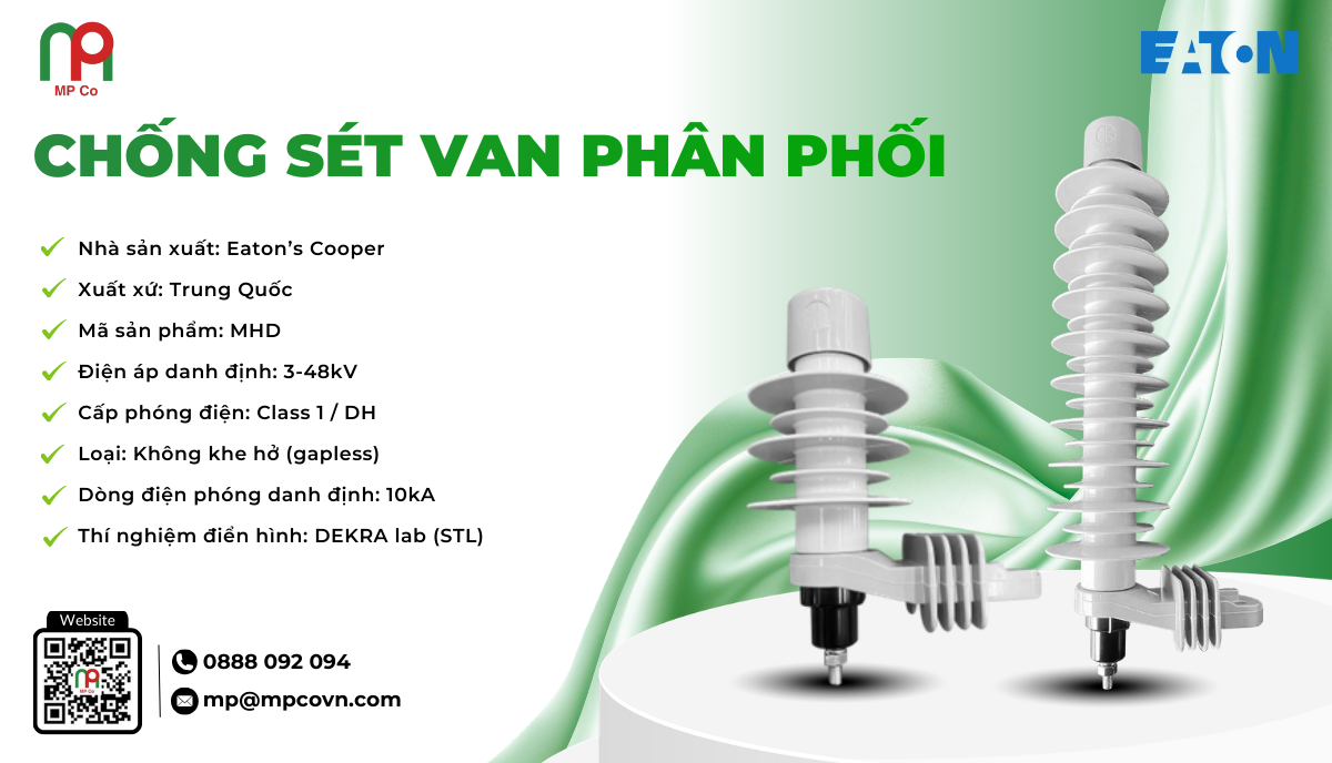 Thông số kỹ thuật ấn tượng của chống sét van phân phối