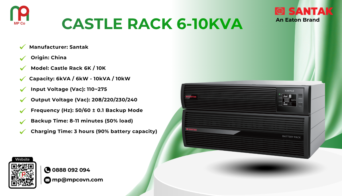 UPS Santak Castle Rack 6-10kVA
