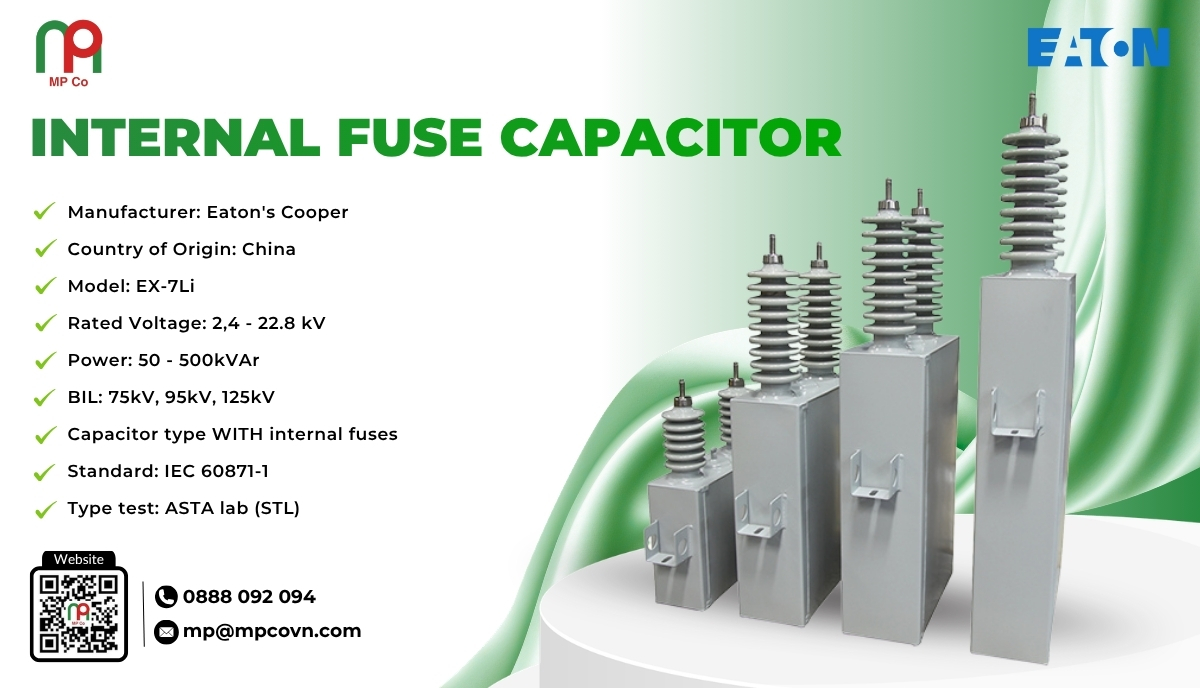 Impressive technical specifications of internal fuse capacitors
