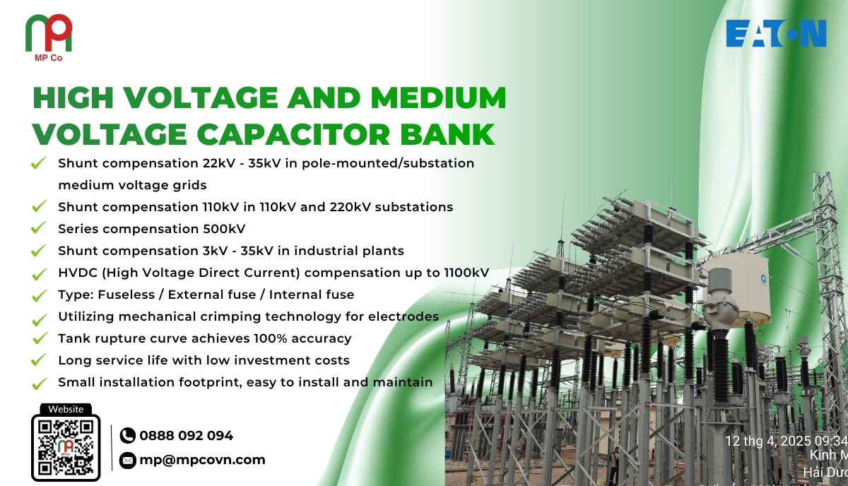Impressive features of medium and high-voltage capacitor banks