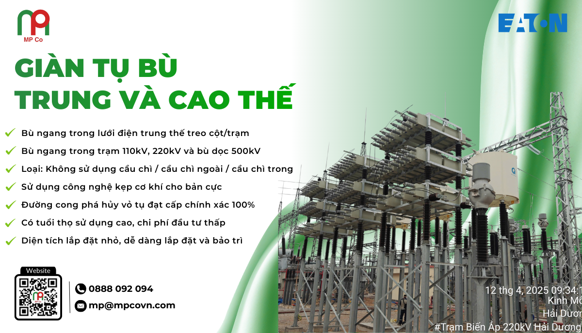 Tính năng ấn tượng của giàn tụ bù trung và cao thế