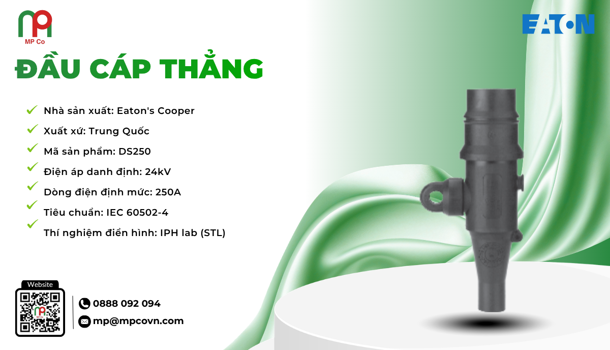 Thông số kỹ thuật ấn tượng của đầu cáp Thẳng