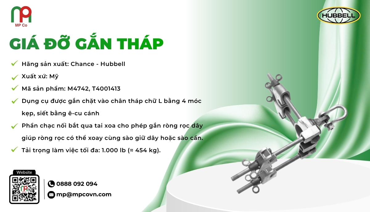 <em>Thông số kỹ thuật ấn tượng của Giá đỡ gắn tháp </em>