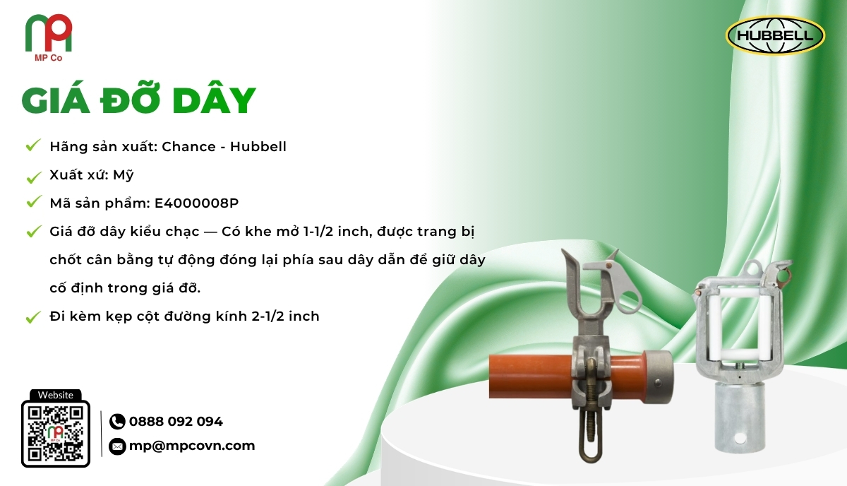 <em>Thông số kỹ thuật ấn tượng của Giá đỡ dây</em>