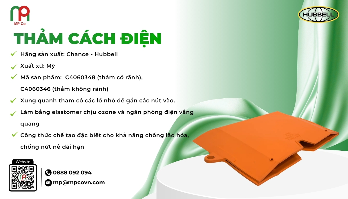 <em>Thông số kỹ thuật ấn tượng của Thảm cách điện</em>