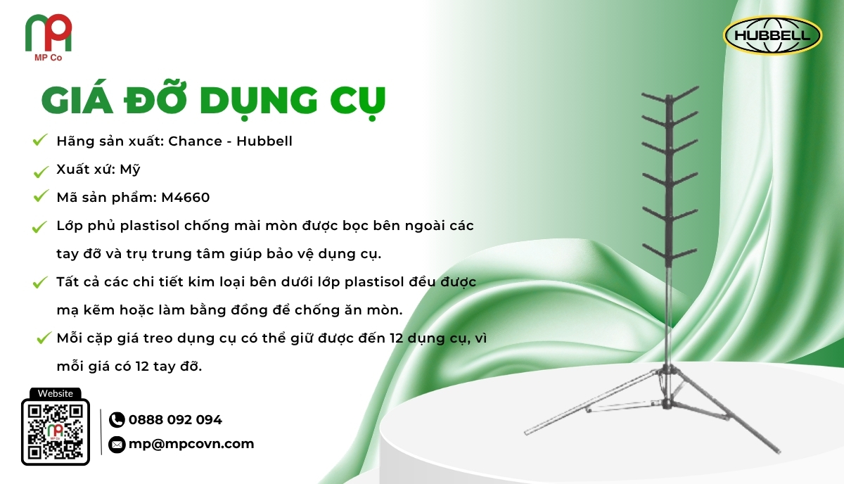 <em>Thông số kỹ thuật ấn tượng của Giá đỡ dụng cụ </em>