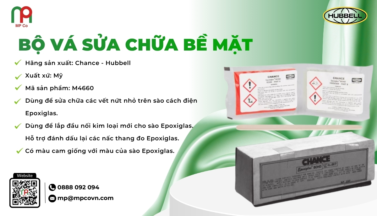 <em>Thông số kỹ thuật ấn tượng của Bộ vá sửa chữa bề mặt </em>