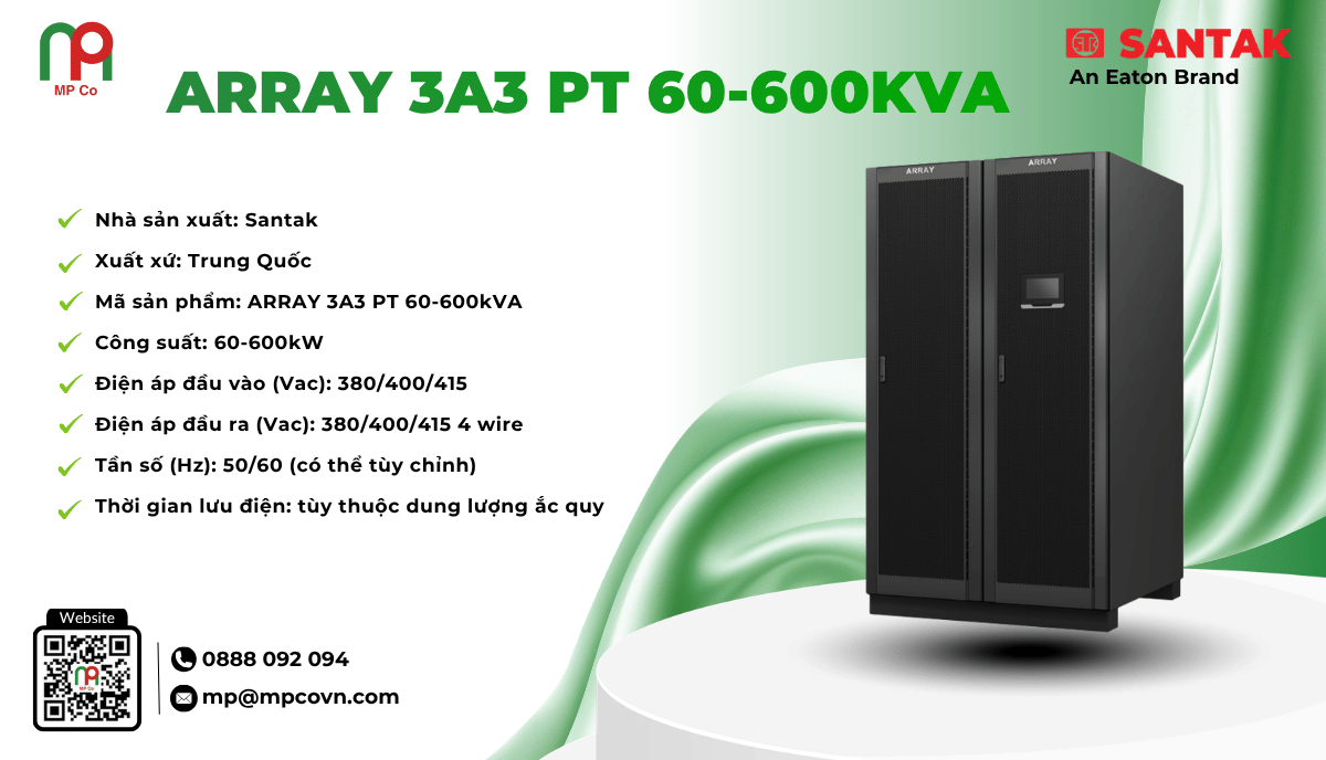 UPS Santak ARRAY 3A3 PT 60-600kVA