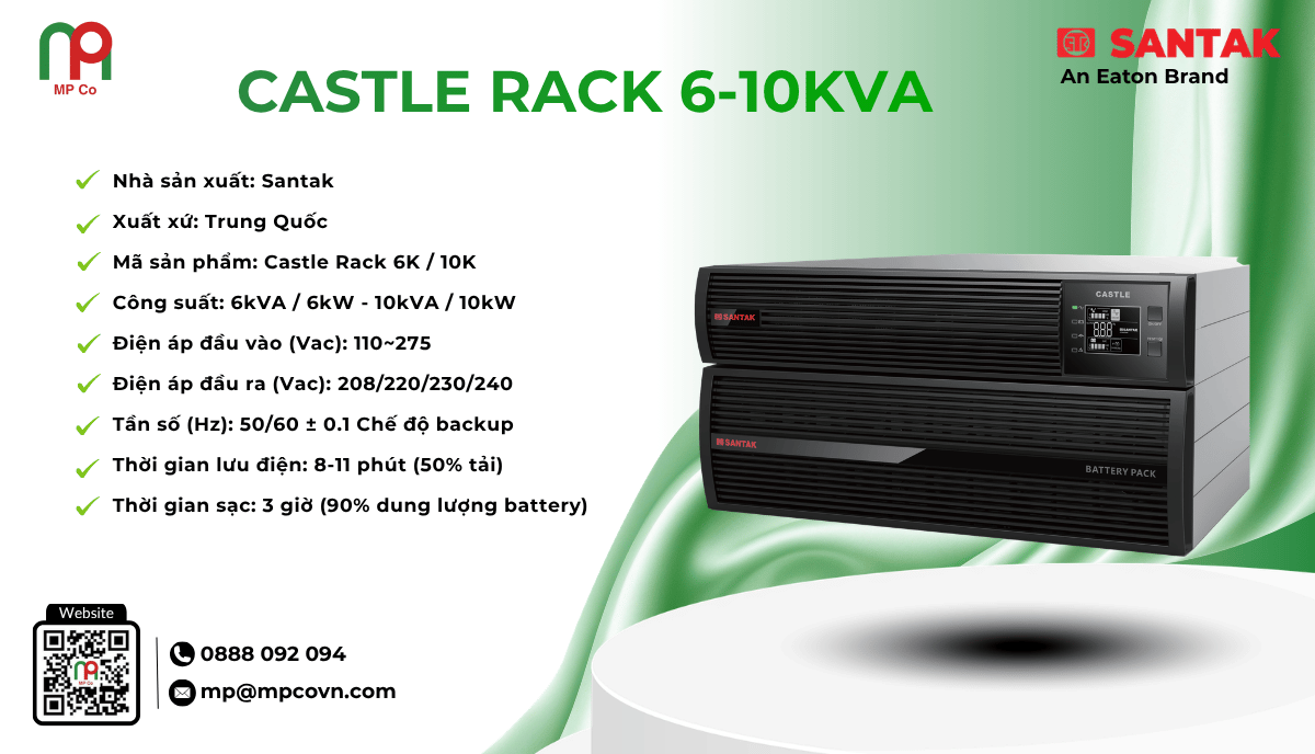 UPS Santak Castle Rack 6-10kVA