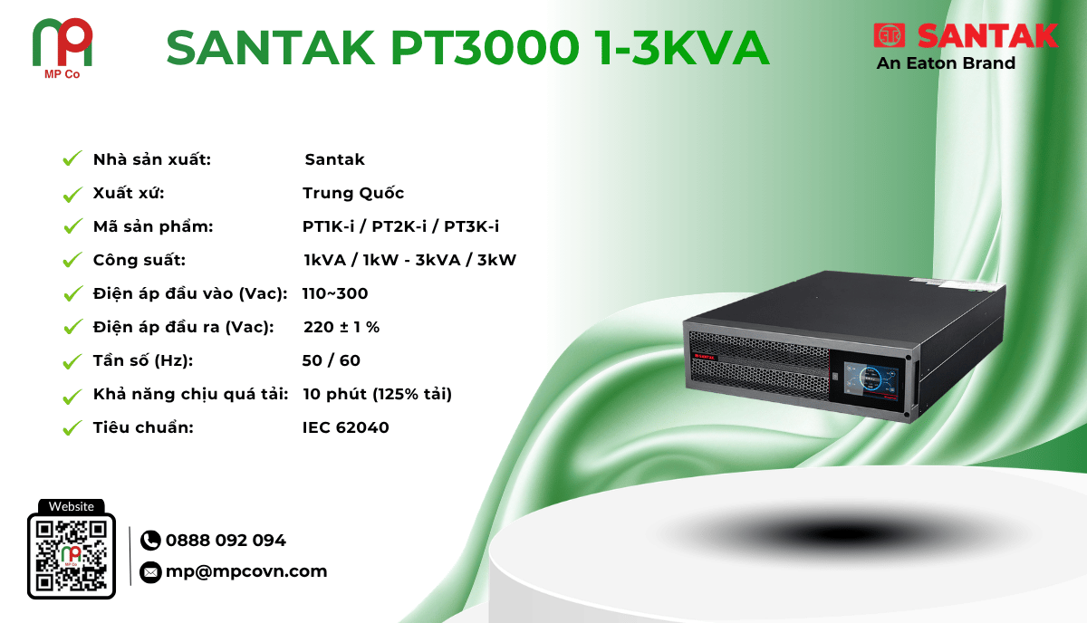 UPS Santak PT3000 1-3kVA
