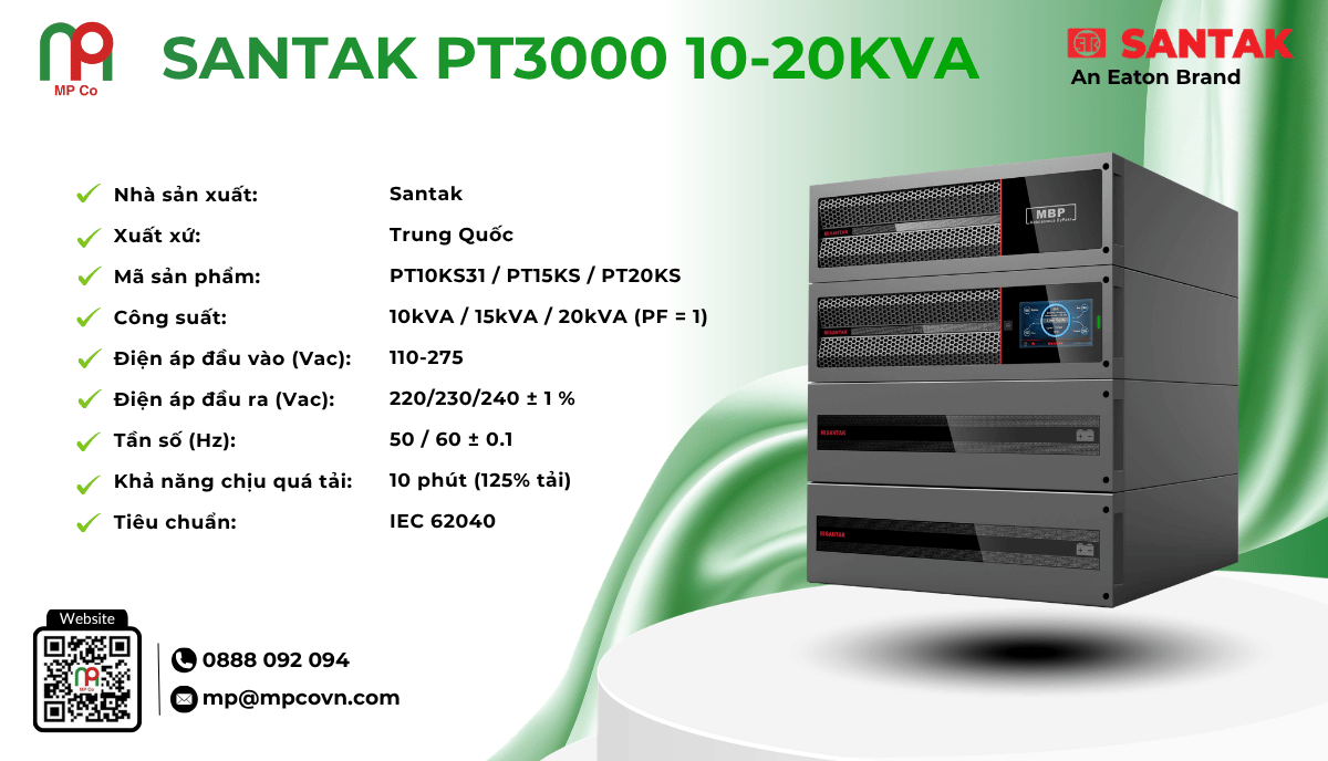 UPS Santak PT3000 10-20kVA