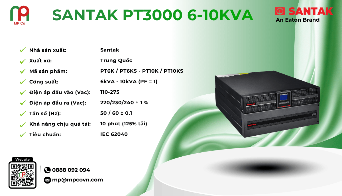 UPS Santak PT3000 6-10kVA