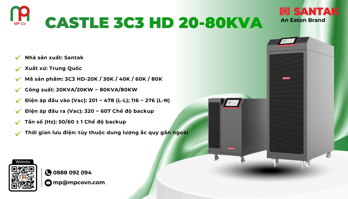 UPS Santak 3C3 HD 20-80kVA