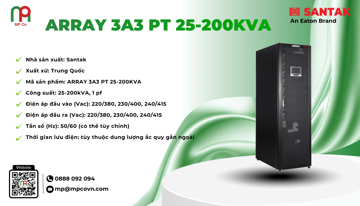 UPS Santak Array 3A3 PT 25-200kVA