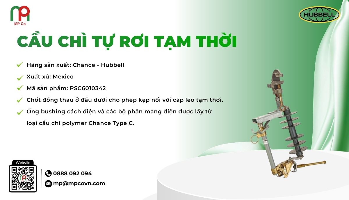 <em>Thông số kỹ thuật ấn tượng của Cầu chì tự rơi tạm thời </em>