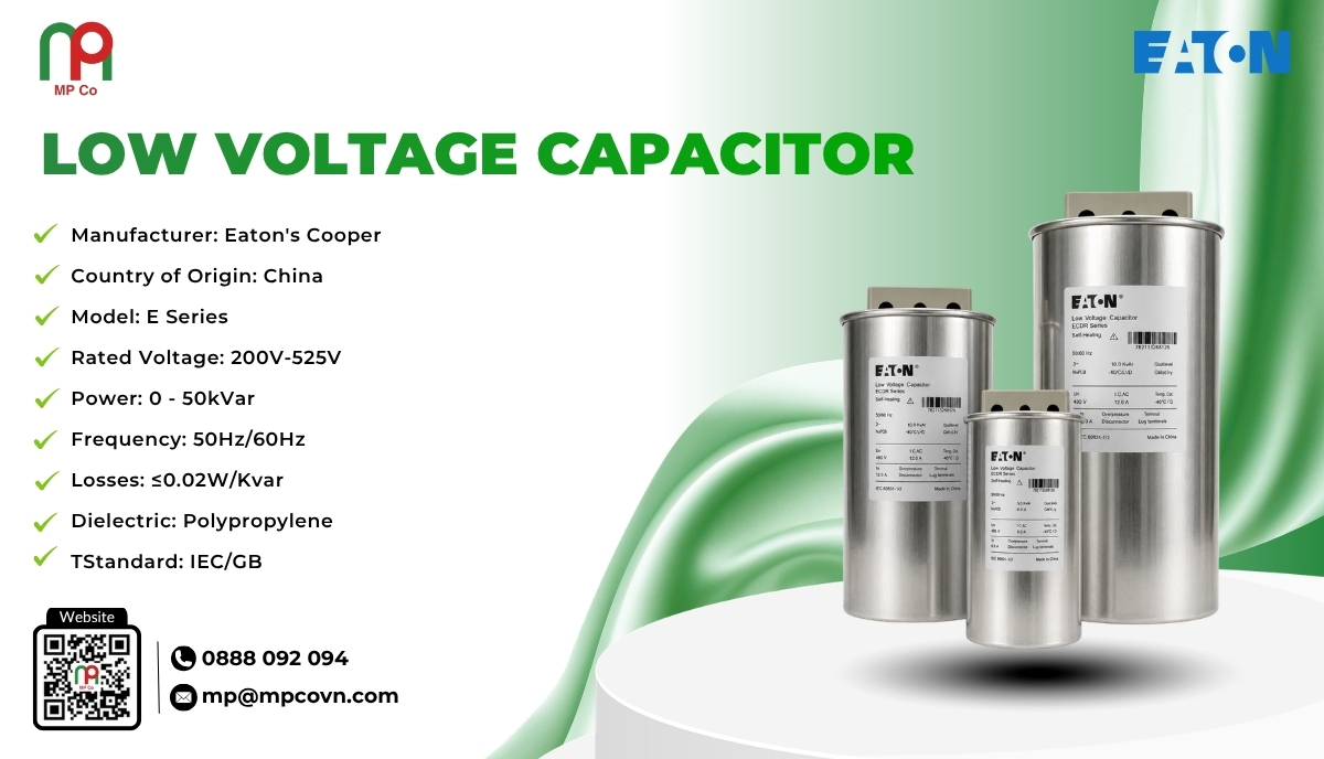Impressive Technical Specifications of EatonLow voltage capacitor